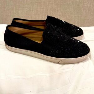**✨ INC Sammie Slip-On Sneakers – Black Sparkle – Size 9.5 ✨**